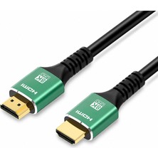 CoverZone 1.5 Metre 8k HDMI 2.1 Kablo - 1.5m Yüksek Hızda 48GBPS, 8K@60Hz, 4K@120Hz, Hdr, Dolby Vision, Deep Color Destekli, 24K Altın Kaplama, UHD Tv, Ps5, Xbox Uyumluluğu | ZR838
