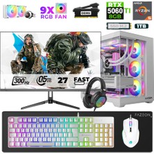 Xaser Star X320 Ryzen 5 7500F 32GB Ram 1tb M.2 Nvme SSD 8gb RTX5060TI 27" 300Hz Oyuncu Bilgisayarı