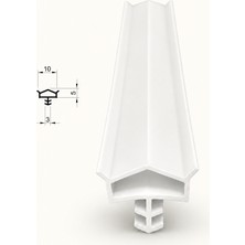 MAKPLASTİK FİTİL PROFİL P 184 Ahşap Kapı Kasa Fitili 12 Metre Beyaz