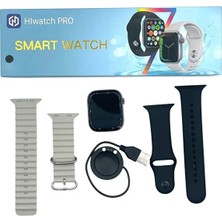 GUNKES Hiwatch Pro 7 Akıllı Saat Bluetooth Arama Nabız Ölçer Spor Modlu Ios Android Uyumlu Çift Kordonlu