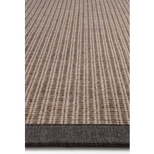 Carpet Diem Home Design Dokuma Inci Sisal Kolay Temizlenir Mutfak Antre Oturma Odası Kumaş Bordürlü Özel Kahve Halı