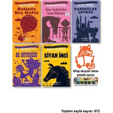 İş Bankası Kültür Yayınları Balonla Beş Hafta Ömer Seyfettin Den Seçme Hik Yeler Karpatlar Şatosu Oz Büyücüsü Siyah Inci
