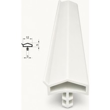 MAKPLASTİK FİTİL PROFİL P 183 Ahşap Kapı Kasa Fitili 12 Metre Beyaz