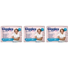 Giggles Kadın Mesane Pedi Medium Bladder Pad 3X20 Paket 60 Adet M