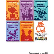 İş Bankası Kültür Yayınları Tom Sawyer Don Kişot Un Serüvenleri Deniz Kurdu Binbir Gece Masalları Babalar ve Oğullar