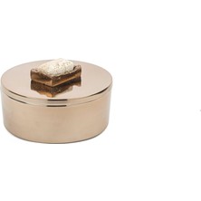Belirtilmemiş Mikasa Moor Bronz Traverten Mermer Kapaklı Kutu 12X7 cm