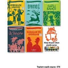İş Bankası Kültür Yayınları Robinson Crusoe Bambi Gizli Bahçe Üç Silahşörler Babalar ve Oğullar
