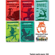 İş Bankası Kültür Yayınları Huckleberry Finn Robin Hood Bambi Peter Pan Denizler Altında Yirmi Bin Fersah