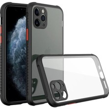 Mudanis Apple Iphone 11 Pro Max Kılıf Miami Şeffaf Silikon - Siyah