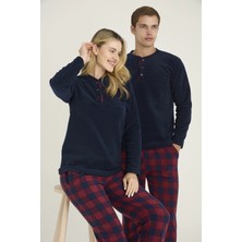 Uslucan Alışveriş Kocabey 7304-K Kadın Midi Yaka Pijama Takım