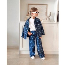 Baby Lory Kids Store Kız Çocuk Kalp Desenli Kot Ceket