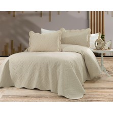 Bella Home Toyo Çift Kişilik Nakışlı Yatak Örtüsü | 250X260 cm | Zarif Nakış Detaylı, Şık ve Modern Tasarım