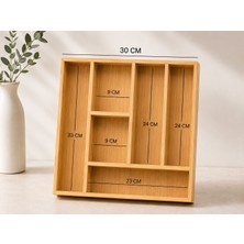 Tunay Bambu Kaşıklık&çekmece Düzenleyici Organizer