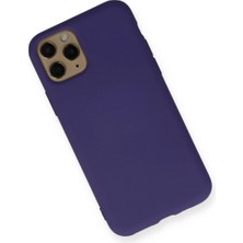 Mudanis Apple Iphone 11 Pro Kılıf Nano Içi Kadife Silikon - Mor
