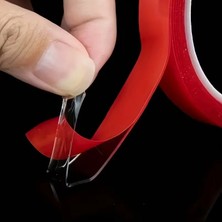 Evimdeyokyok Silikon Çift Taraflı Montaj Bantı Şeffaf Tape 25MM x 5mt Tdrtr