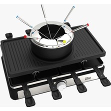 Zilan ZLN8856 Raclette & Izgara Makinesi | 8 Kişilk Raclette Fondü Set