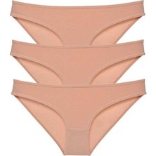 Bemy Store 3 Adet Süper Eko Set Likralı Kadın Slip Külot Ten Mudanis