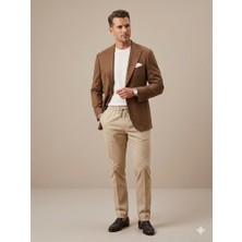 Centilmen Kip Slim Fit Keten Görünümlü Blazer Ceket  10233