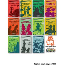 İş Bankası Kültür Yayınları Huckleberry Finn Robinson Crusoe Orman Kitabı Çalınan Taç Sherlock Holmes Tuhaf Bir Yılbaşı Öyküsü Peter Pan Monte Cristo Kontu Büyük Umutlar David Copperfield Iki Yıl Okul Tatili
