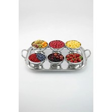 Kitchen Life 6'lı Stainles Steel Sofra Sunum Çerezlik Kahvaltılık Paslanmaz Çelik Kase