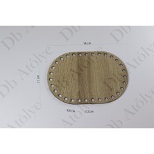 Db Atölye Rattan Örgü Plakası Oval 11X16 cm - Bambu Sepet Ltlığı - Örgü Sepet Supla