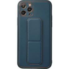 Evimdeyokyok Apple Iphone 11 Pro Kılıf Coco Deri Standlı Kapak - Mavi Tdrtr