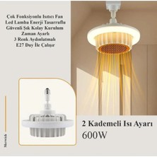 Bavella Isıtıcı Fanlı LED Ampul GLI-600 Beyaz