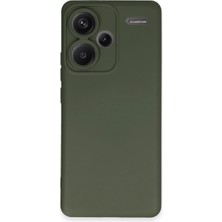 Evimdeyokyok Xiaomi Redmi Note 13 Pro Plus Kılıf Nano Içi Kadife Silikon - Koyu Yeşil Tdrtr