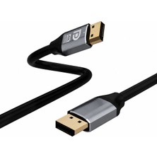 CoverZone 1.5 Metre Displayport 1.2 Premium 4K UHD Kablo - 21.6gbps Hız, 4K@60Hz, 2K@165Hz, 1080P, Ultra Hd, Displayport 1.2 Uyumlu, Derin Renk Desteği | ZR835