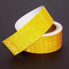 Evimdeyokyok Reflektör Bal Petekli Reflektif Bant 50MM x 50MT Sarı Tdrtr