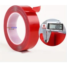 Evimdeyokyok Silikon Çift Taraflı Montaj Bantı Şeffaf Tape 19MM x 5mt Tdrtr