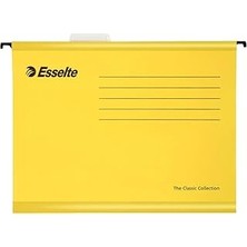 Uravas Store Esselte Klasik Askılı Dosya, A4, Sarı, 25'li Paket, Sekmeler Dahil, 90314