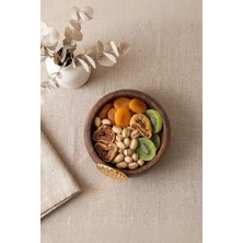 Kitchen Life Istiridye Akasya Görünümlü Çerez Sunum Kasesi-Dekoratif Sunumluk 8,5 cm