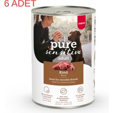 Mera Pure Sensitive Adult Biftekli Yetişkin Köpek Konservesi 400 gr 6 Adet