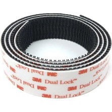 Evimdeyokyok 3m SJ3550 25MM x 4mt Siyah Dual Lock Cırt Bant Tdrtr