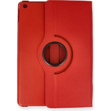 Uravas Store Ipad Pro 11 (2024) Kılıf 360 Tablet Deri Kılıf - Kırmızı