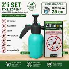 KULSAN Alfadom 10 Sc + 2 Lt El Pompası Seti (Sivrisinek Karasinek Hamamböceği Tahtakurusu Kene Pire Akrep)