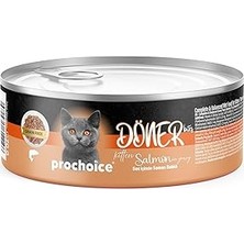 Uravas Store Prochoice Döner Salmon, Sos Içinde Somon Balıklı Tam &amp; Dengeli Yavru Kedi Maması 70 gr x 12 Ade