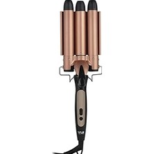 Uravas Store Yui KB3060 25MM Dijital Ekranlı Su Dalgası (Wag) Siyah Saç Maşası