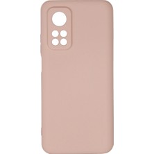 Evimdeyokyok Xiaomi Mi 10T Kılıf Nano Içi Kadife Silikon - Pudra Tdrtr