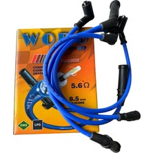 Worg Buji Kablosu Hyundaı Accent 1.3 Milenyum Admıre 2000-2006 | Mavi Silikon - 8.5 mm Süper Performans