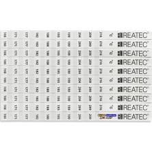 Evimdeyokyok Reatec Sıcaklık Ölçüm Etiketi Isı Ölçer Ölçüm Aralığı 166 °c - 216 °c (10ADET) Tdrtr