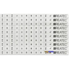 Evimdeyokyok Reatec Sıcaklık Ölçüm Etiketi Isı Ölçer Ölçüm Aralığı 54,4 °c - 104 °c (10ADET) Tdrtr