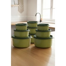 Kitchen Life 9’lu Yuvarlak Saklama Kabı Seti (3X300-3X600-3X1500ML) Mikrodalga ve Dondurucu Uyumlu
