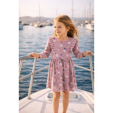 Baby Lory Kids Store Kız Çocuk Çiçek Desenli Kurdaleli Elbise