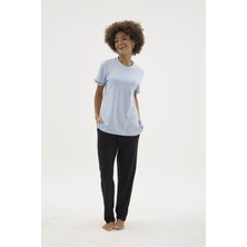 Uslucan Alışveriş Kocabey KKT-26156K Kadın O Yaka Pijama Takımı