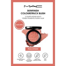 M.A.C Skinfinish Colourstruck Blush 12 Saate Kadar Kalıcı, Yüksek Pigmentli Pudra Allık - Peach Twist
