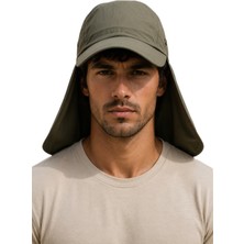 Haki Lejyoner Şapka Uv Korumalı Ense Kapamalı Yazlık Unisex Outdoor