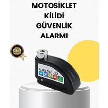 sbodurhome Çelik Gövdeli Alarm Disk Kilidi Motosiklet ve Bisiklet Için Güvenlik