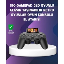 sbodurhome 500 Dahili Oyunlu Taşınabilir Retro El Konsolu-2.4 Inç Renkli Ekranlı